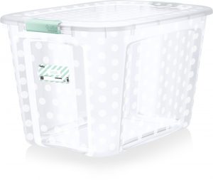 Bella Storage Solution 30-Gallons (121-Quart) Clear Tote with